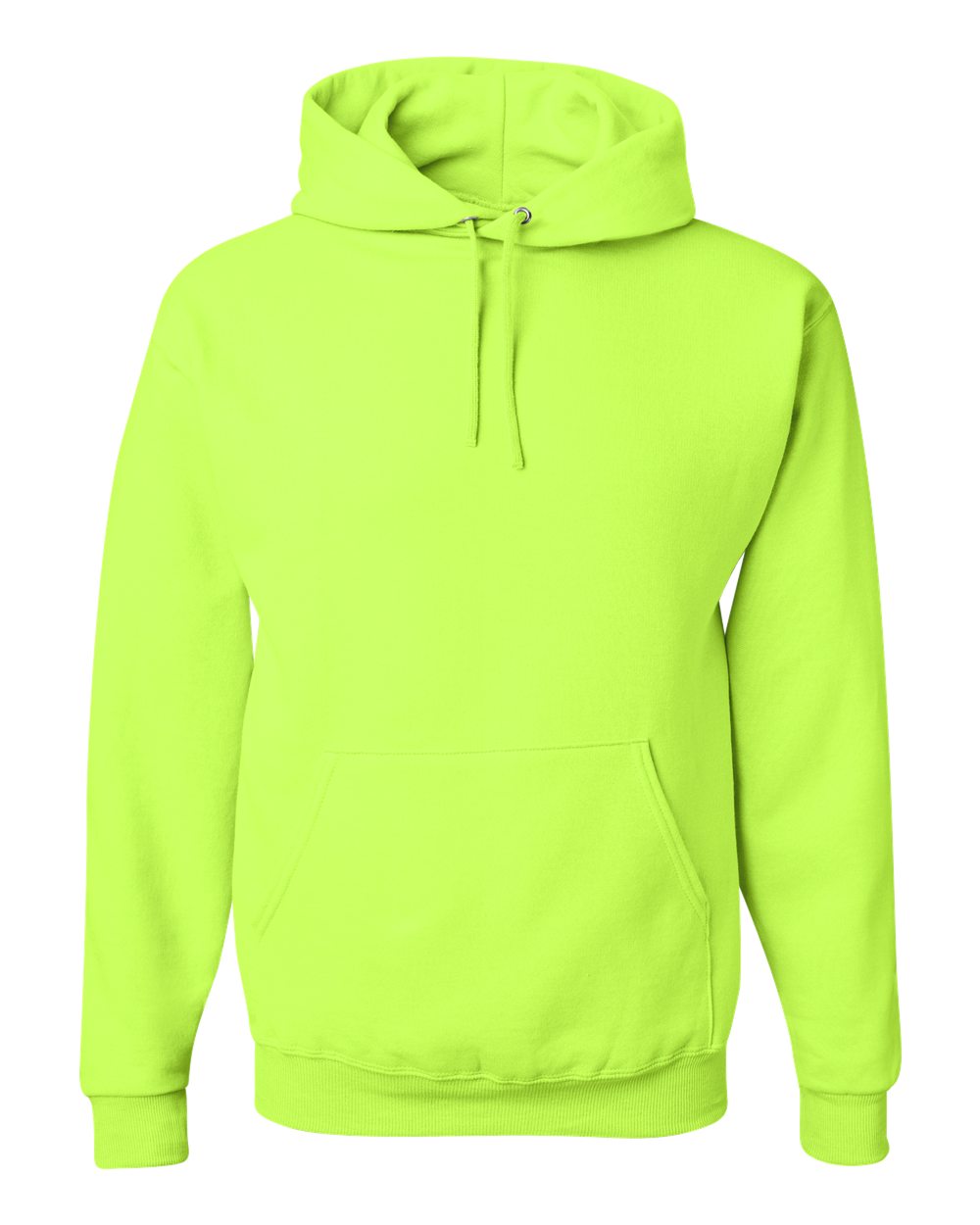 JERZEES 996MR, 393 Unisex Nublend Hooded Sweatshirt, Safety Green