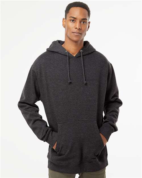 Independent Trading Co. IND4000, Unisex Heavyweight Hooded Sweatshirt, Charcoal Heather