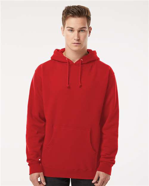 Independent Trading Co. IND4000, Unisex Heavyweight Hooded Sweatshirt, Red