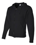JERZEES 993MR, 414 Unisex Nublend Full-zip Hooded Sweatshirt, Black
