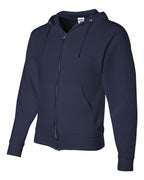 JERZEES 993MR, 414 Unisex Nublend Full-zip Hooded Sweatshirt, J. Navy