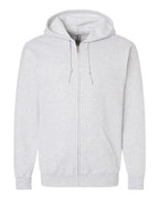 Gildan 18600, Unisex Heavy Blend Full-zip Hooded Sweatshirt, Ash