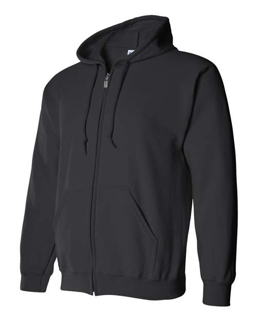 Gildan 415, 18600 Unisex Heavy Blend Full-zip Hooded Sweatshirt, Black