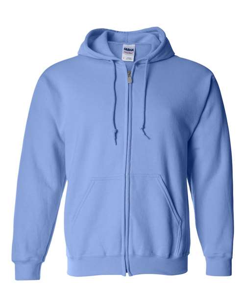 Gildan 415, 18600 Unisex Heavy Blend Full-zip Hooded Sweatshirt, Carolina Blue