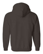 Gildan 415, 18600 Unisex Heavy Blend Full-zip Hooded Sweatshirt, Dark Chocolate