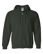 Gildan 415, 18600 Unisex Heavy Blend Full-zip Hooded Sweatshirt, Forest