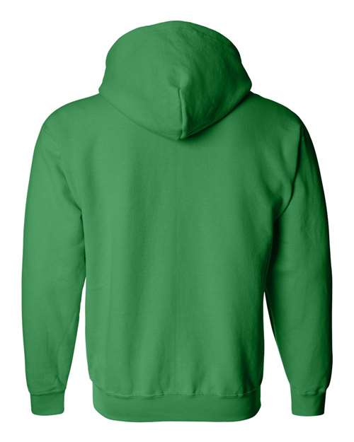 Gildan 415, 18600 Unisex Heavy Blend Full-zip Hooded Sweatshirt, Irish Green