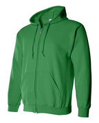 Gildan 18600, Unisex Heavy Blend Full-zip Hooded Sweatshirt, Irish Green