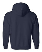 Gildan 18600, Unisex Heavy Blend Full-zip Hooded Sweatshirt, Navy