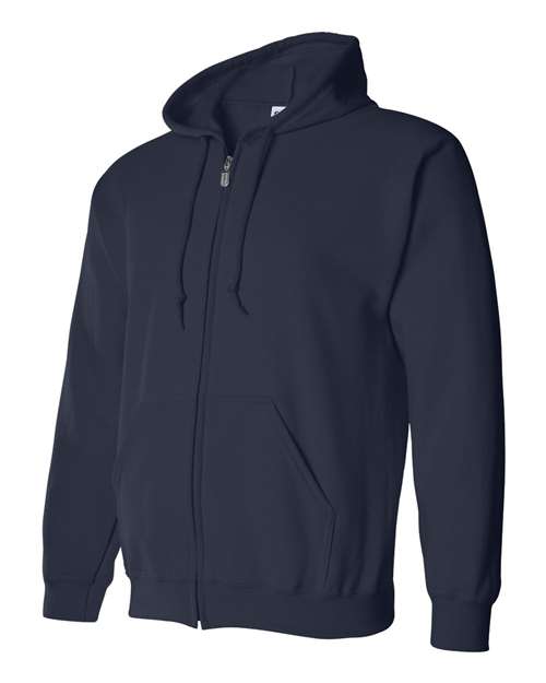 Gildan 415, 18600 Unisex Heavy Blend Full-zip Hooded Sweatshirt, Navy