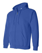 Gildan 415, 18600 Unisex Heavy Blend Full-zip Hooded Sweatshirt, Royal