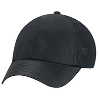 Polyester Rip Stop / Polyester Rip Stop Mesh 1B090M, Ajm 6 Panel Contour (mesh Back), Black