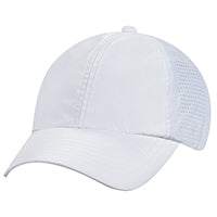Polyester Rip Stop / Polyester Rip Stop Mesh 1B090M, Ajm 6 Panel Contour (mesh Back), White