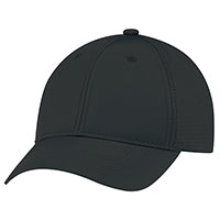 Polyester Rip Stop / Polyester Rip Stop Mesh 1B270M, Ajm 6 Panel Constructed Full-fit (mesh Back), Black