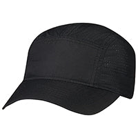 Polyester Rip Stop / Polyester Rip Stop Mesh 1B940M, Ajm 5 Panel Runner Style, Black