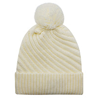 Acrylic / Polyester Satin 1E133L, Ajm Cuff Toque, Ivory