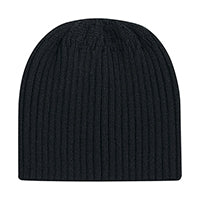 Acrylic 1K200L, Ajm Toque With Elasticized Ponytail Opening (women's), Black