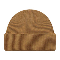 AJM International 1T270M, Premium Tri-blend Cuff Toque With Flat Seams, Dark Brown
