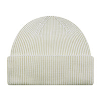 AJM International 1T270M, Premium Tri-blend Cuff Toque With Flat Seams, Ivory