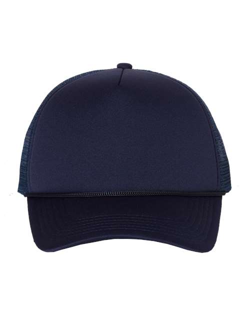 Valucap VC700, Foam Mesh-back Trucker Cap, Navy/ Navy