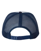 Valucap VC700, Foam Mesh-back Trucker Cap, White/ Navy