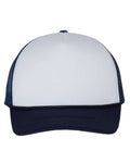 Valucap VC700, Foam Mesh-back Trucker Cap, White/ Navy