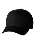 Flexfit 5001, 455 V-flexfit Cotton Twill Cap, Black