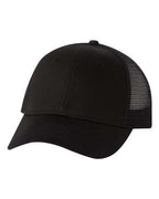 Valucap VC400, Mesh-back Twill Trucker Cap, Black