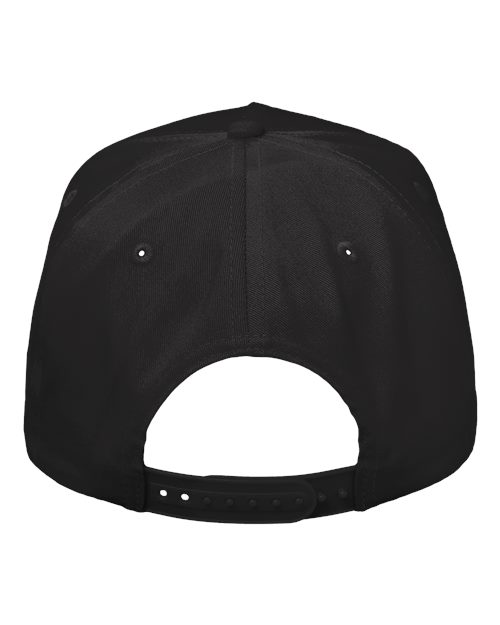 Valucap 8869, Five-panel Twill Cap, Black