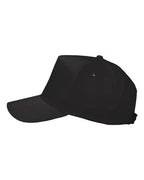 Valucap 8869, Five-panel Twill Cap, Black