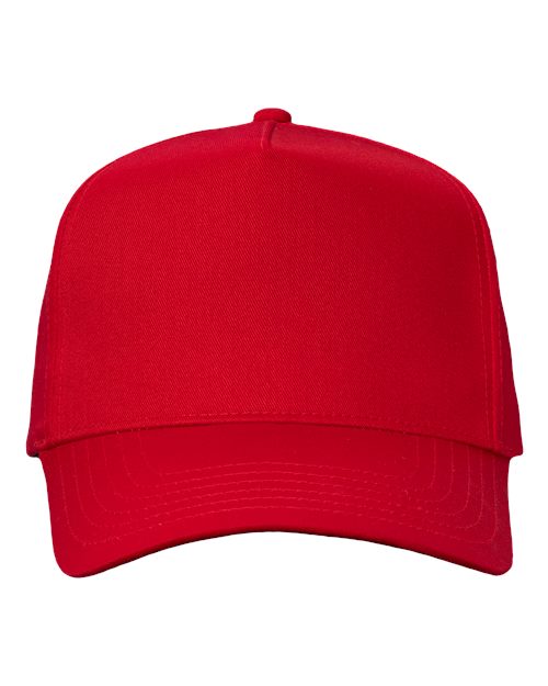 Valucap 8869, Five-panel Twill Cap, Red