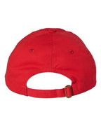 Valucap VC300A, Bio-washed Classic Dad Hat, Red