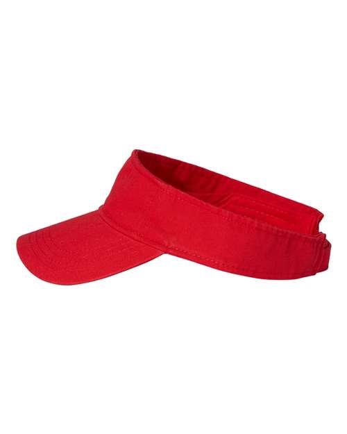 Valucap VC500, Bio-washed Visor, Red