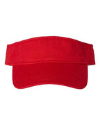 Valucap VC500, Bio-washed Visor, Red