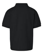 Gildan 8800B, Youth Dryblend Jersey Polo, Black