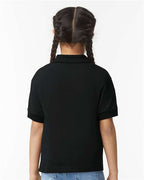 Gildan 8800B, Youth Dryblend Jersey Polo, Black