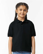 Gildan 8800B, Youth Dryblend Jersey Polo, Black
