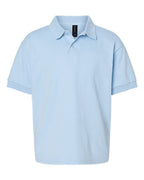 Gildan 8800B, Youth Dryblend Jersey Polo, Light Blue
