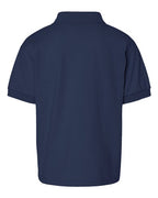 Gildan 8800B, Youth Dryblend Jersey Polo, Navy