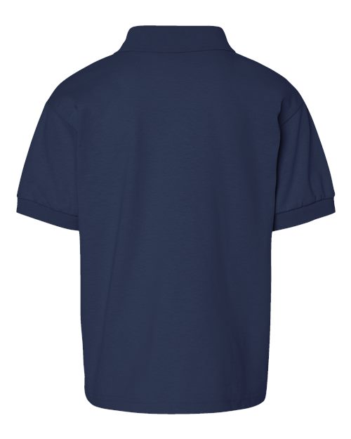 Gildan 8800B, Youth Dryblend Jersey Polo, Navy