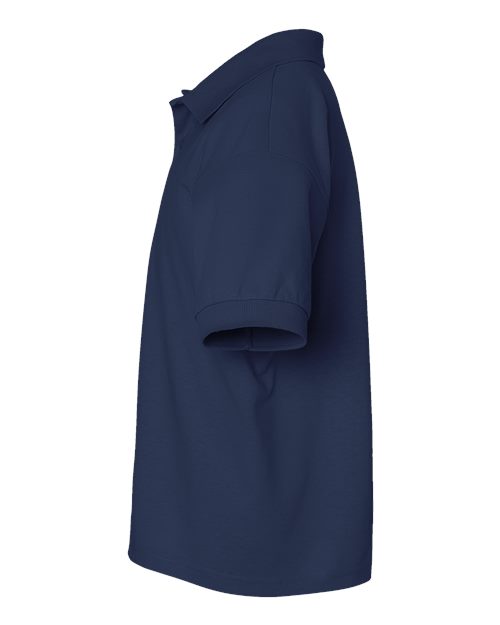 Gildan 8800B, Youth Dryblend Jersey Polo, Navy