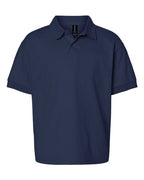 Gildan 8800B, Youth Dryblend Jersey Polo, Navy