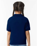 Gildan 8800B, Youth Dryblend Jersey Polo, Navy