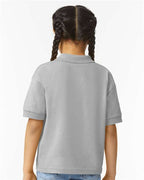 Gildan 8800B, Youth Dryblend Jersey Polo, Sport Grey