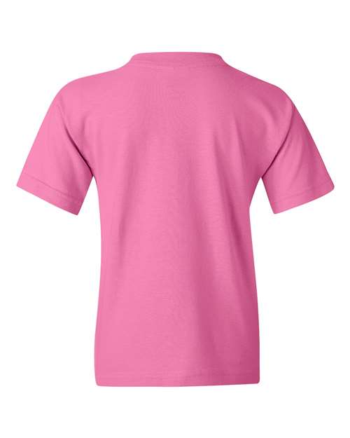 Gildan 5000B, Youth Heavy Cotton T-shirt, Azalea