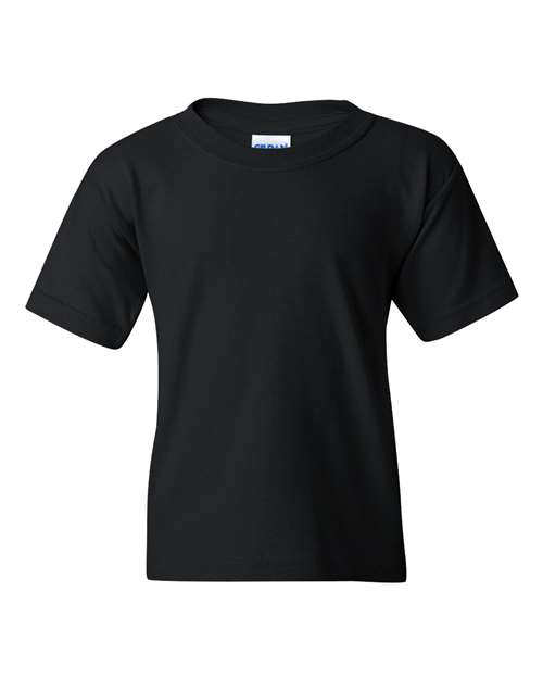 Gildan 5000B, Youth Heavy Cotton T-shirt, Black