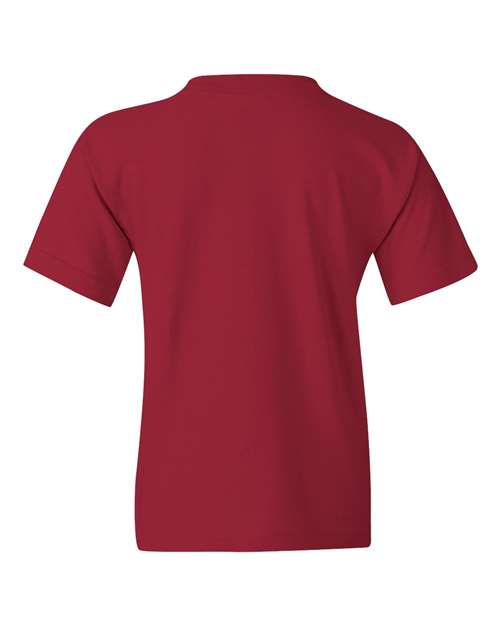 Gildan 5000B, Youth Heavy Cotton T-shirt, Cardinal