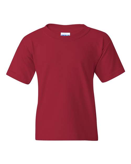 Gildan 543, 5000b Youth Heavy Cotton T-shirt, Cardinal