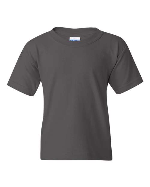 Gildan 543, 5000b Youth Heavy Cotton T-shirt, Charcoal