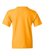 Gildan 5000B, Youth Heavy Cotton T-shirt, Gold